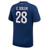 Maglia ufficiale Paris Saint Germain Carlos Soler 28 Casa 2024-25 per Uomo